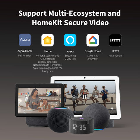 Aqara G4 Video Doorbell with Chime, Wireless or Wired Doorbell, Facial Recognition and Automation, 2.4GHz WiFi, 1080p, Wireless Doorbell with Camera, Compatible with HomeKit, Alexa, Google Home