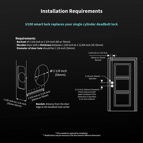 Aqara Smart Lock U100, Fingerprint Keyless Entry Door Lock with Apple Home Key, Touchscreen Keypad, Bluetooth Electronic Deadbolt, IP65 Weatherproof, Supports Apple HomeKit, Alexa, Google, IFTTT, Gray