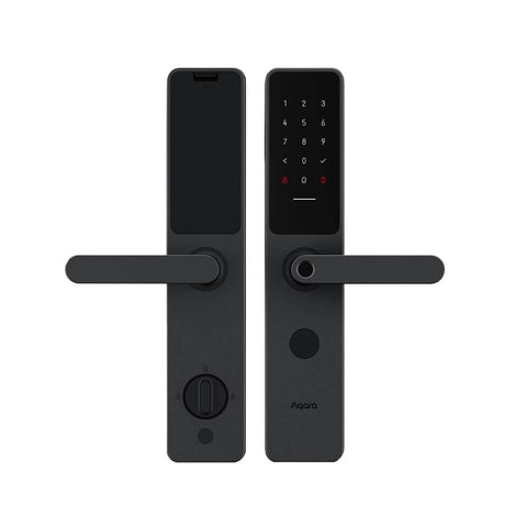 Aqara Smart Door Lock A100 Zigbee Global Version - 18 Month Battery Life - 9 Unlock Methods - Google Assistant & HomeKit Support - Numeric Keypad - Remote Control & Configure - Black