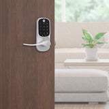 Yale Assure Lever, Touchscreen Keypad Door Lever (for doors with no deadbolt) - Keyless entry with pin code unlocking and one-touch or Auto-Locking - Satin Nickel