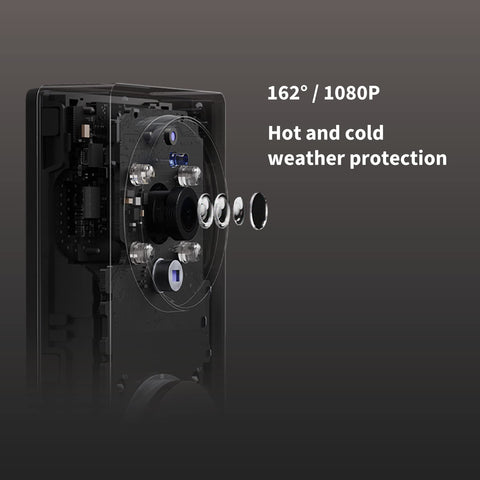 Aqara G4 Video Doorbell with Chime, Wireless or Wired Doorbell, Facial Recognition and Automation, 2.4GHz WiFi, 1080p, Wireless Doorbell with Camera, Compatible with HomeKit, Alexa, Google Home